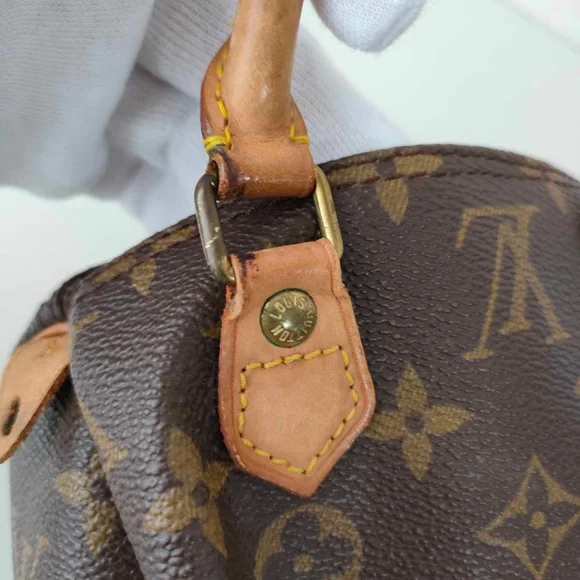 Louis Vuitton Monogram Mini Speedy Hand Bag Purse Old - Picture 5 of 16